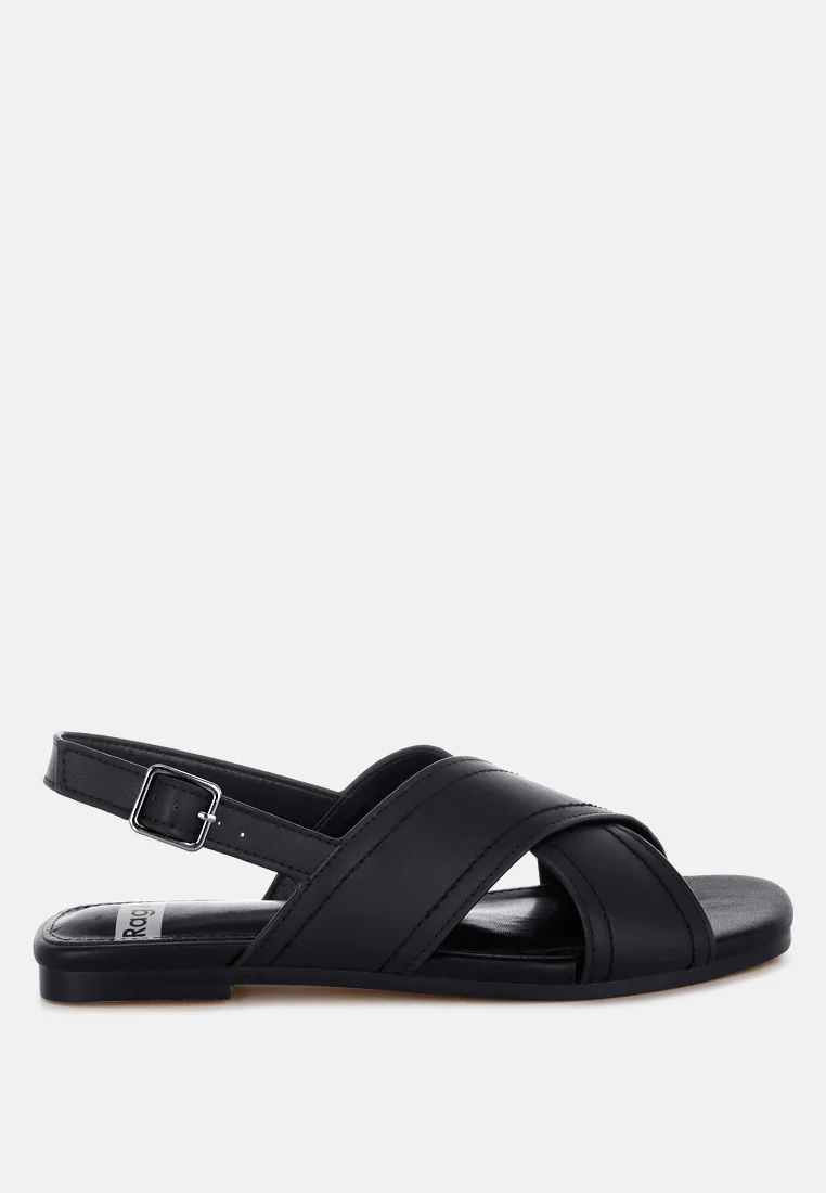 Jamon Classic Cross-Strap Buckled Flats - Image 9