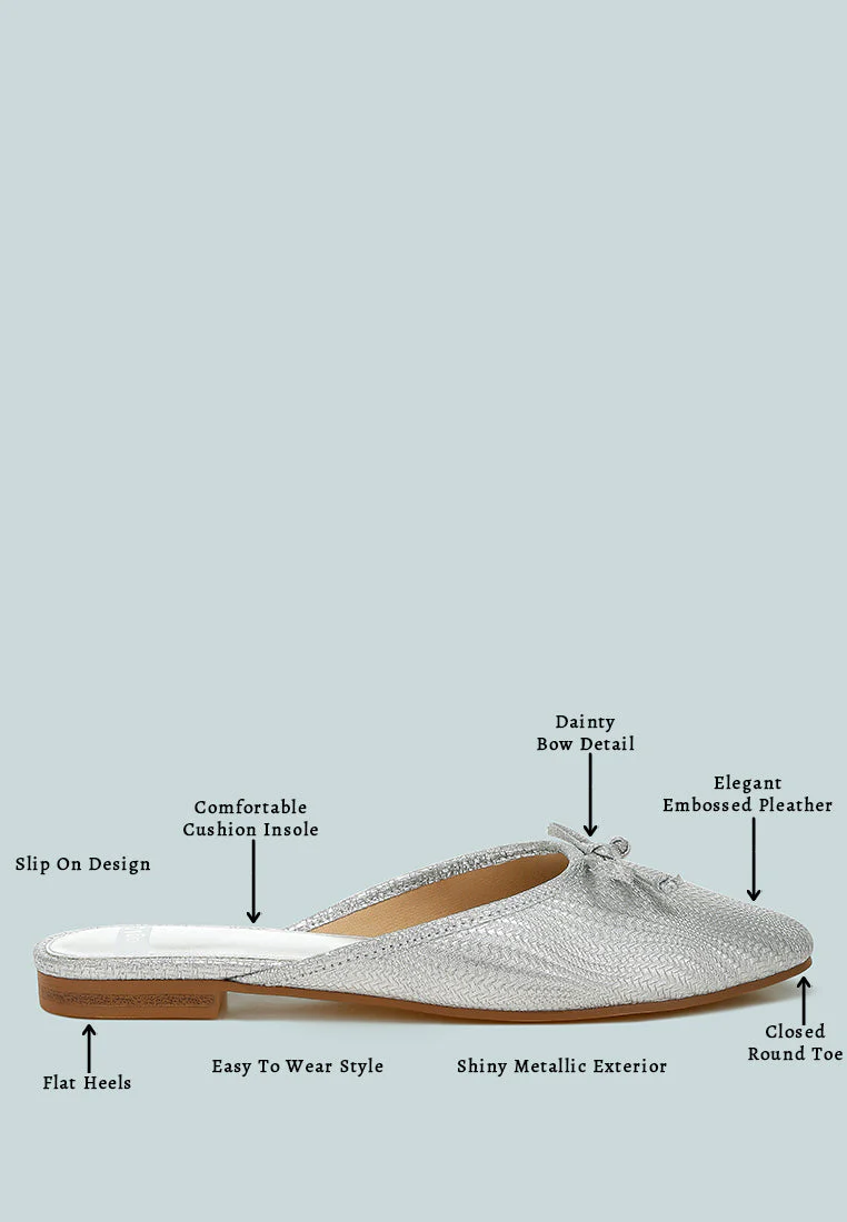 Jaylor Party Bow Slip-On Mules - Image 6