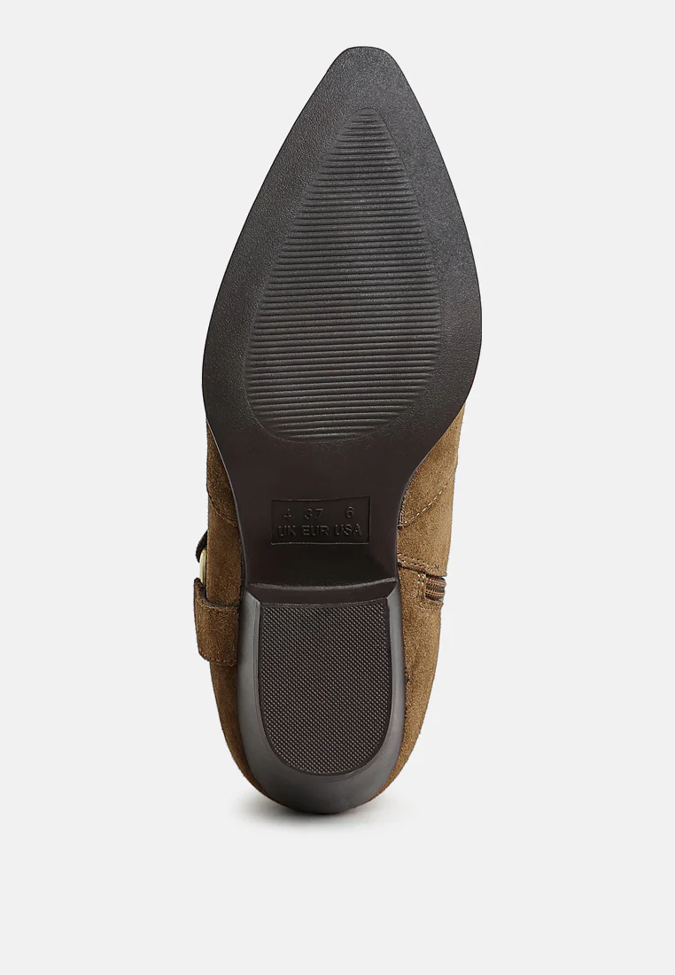 Jockey Harness Detail Ankle Boots - Image 5