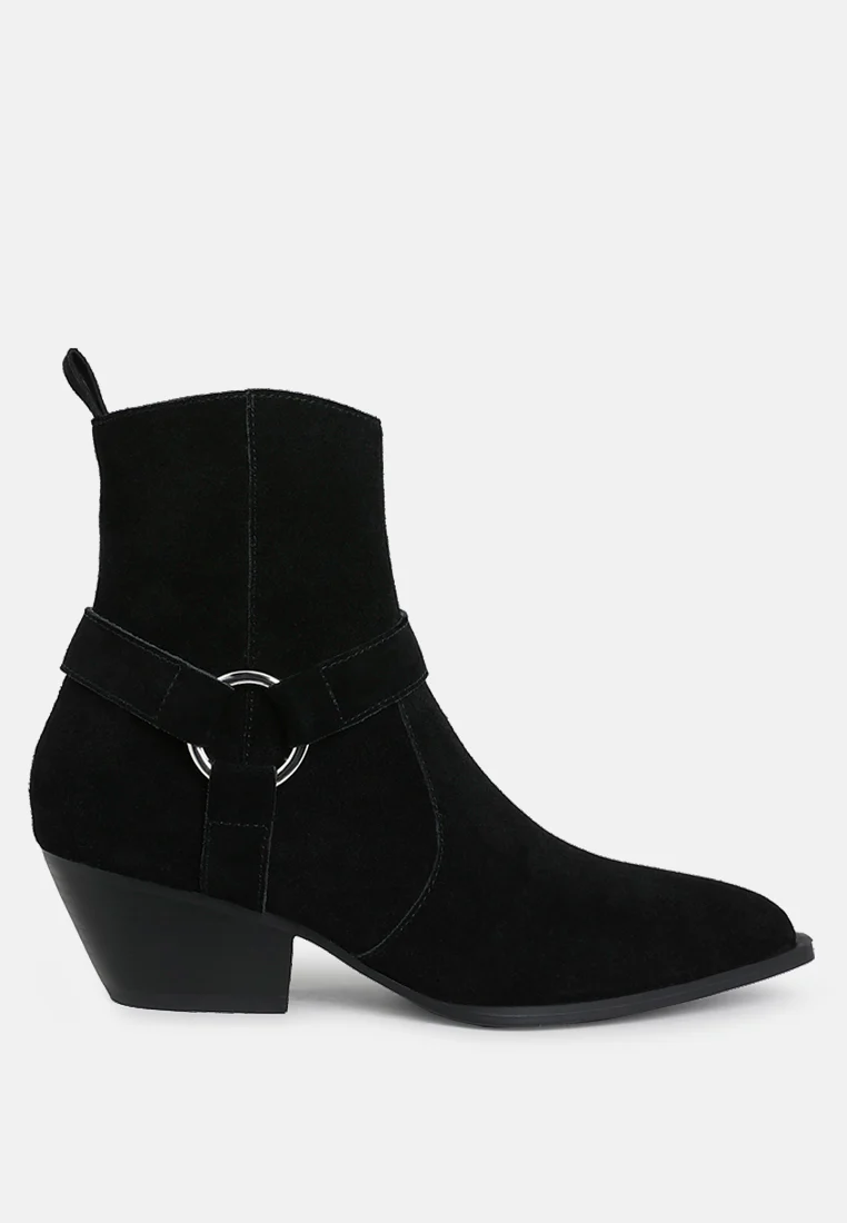 Jockey Harness Detail Ankle Boots - Image 6