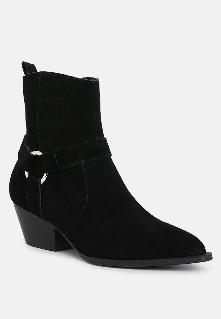 Jockey Harness Detail Ankle Boots - Image 7