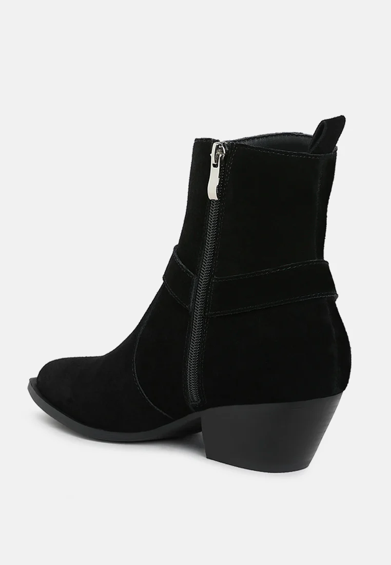 Jockey Harness Detail Ankle Boots - Image 8