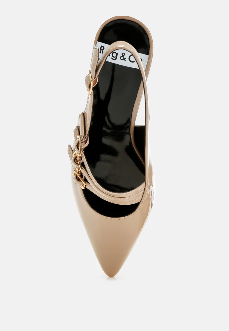 Kanebei Triple Strap Slingback Sandals - Image 10