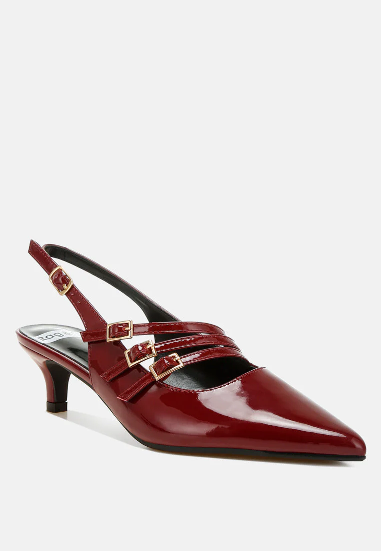 Kanebei Triple Strap Slingback Sandals - Image 3