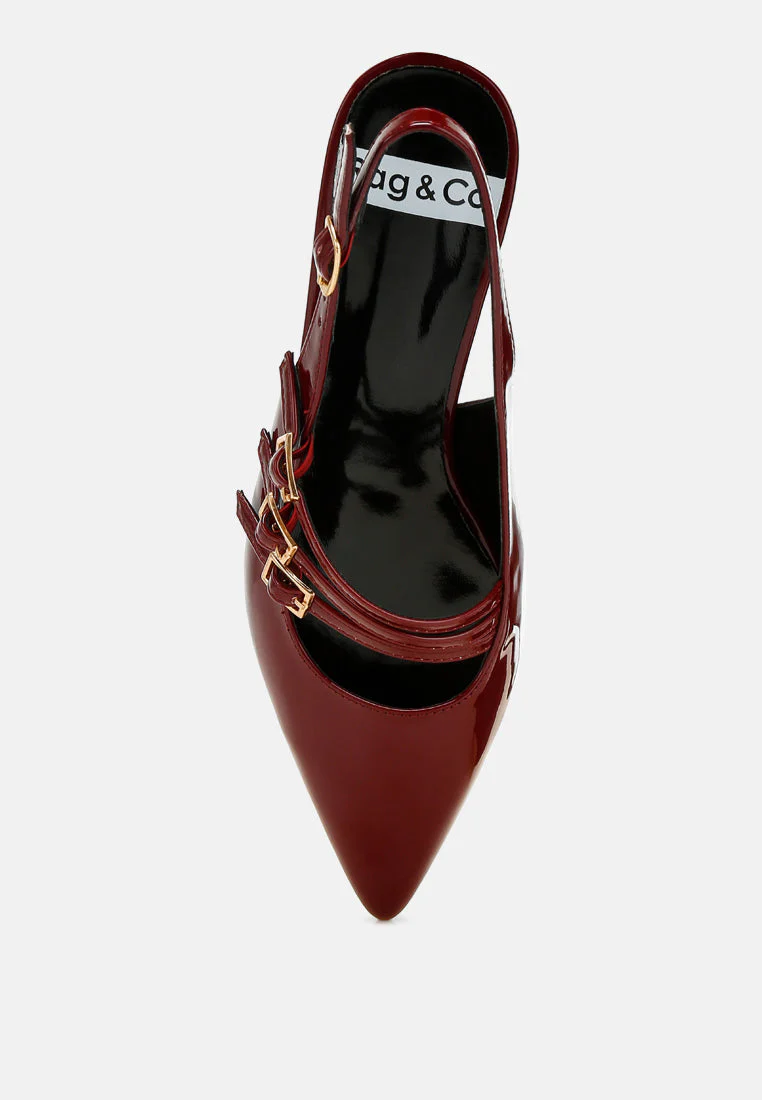 Kanebei Triple Strap Slingback Sandals - Image 5