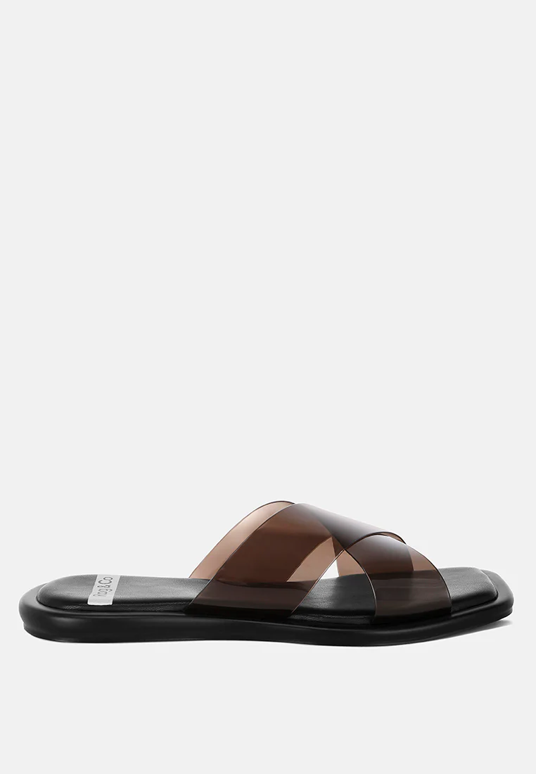 Kimama Criss Cross Strap Slip Ons