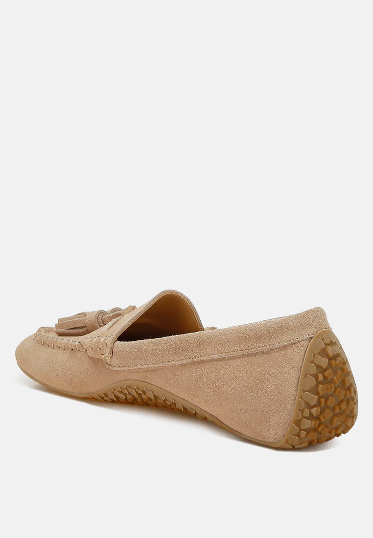 Kipstar Real Suede Leather Tassel Loafers - Image 10