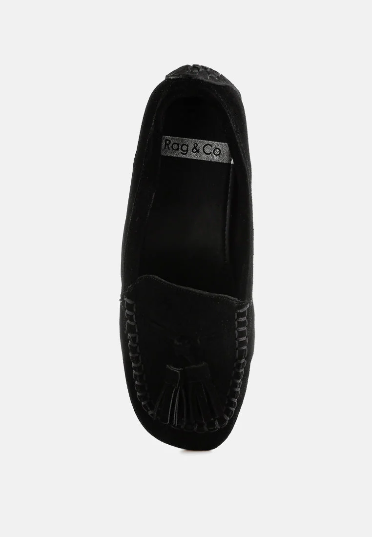 Kipstar Real Suede Leather Tassel Loafers - Image 18