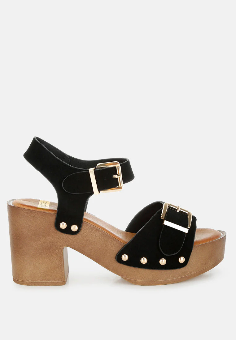 Lhasa Real Suede Leather Clog Sandals - Image 11