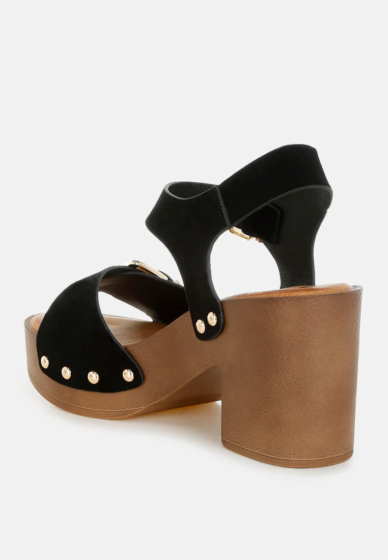 Lhasa Real Suede Leather Clog Sandals - Image 13