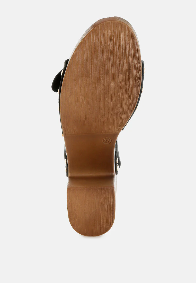 Lhasa Real Suede Leather Clog Sandals - Image 15