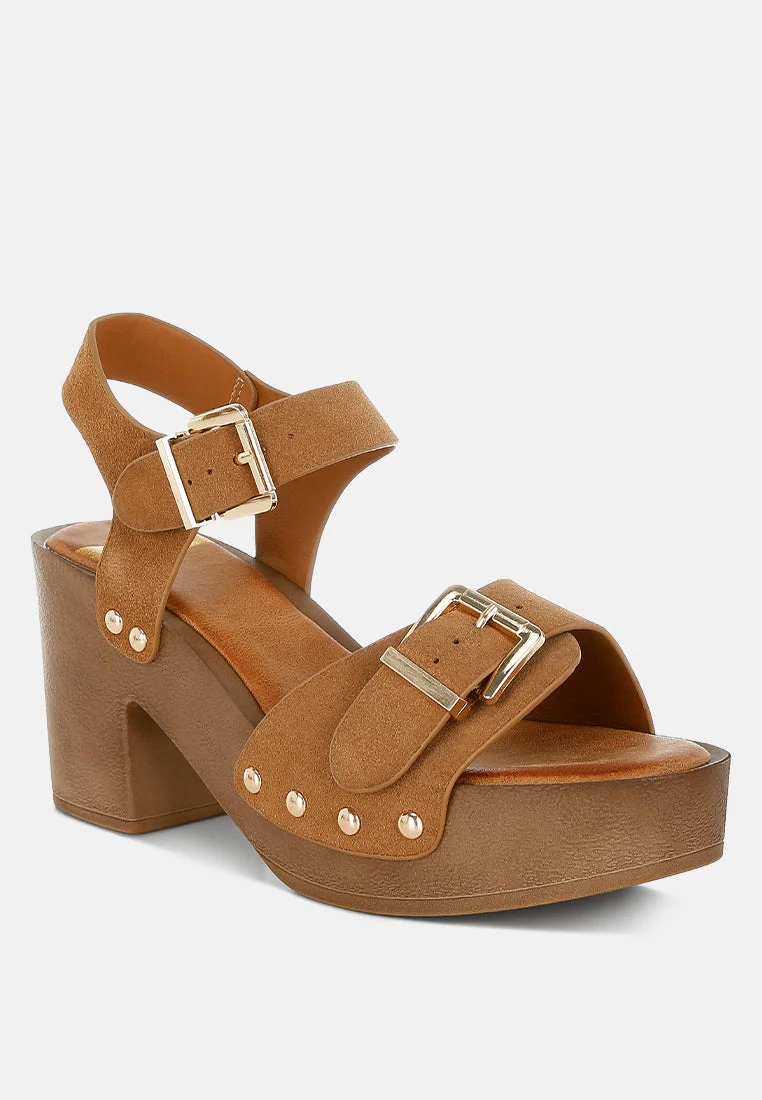 Lhasa Real Suede Leather Clog Sandals - Image 7