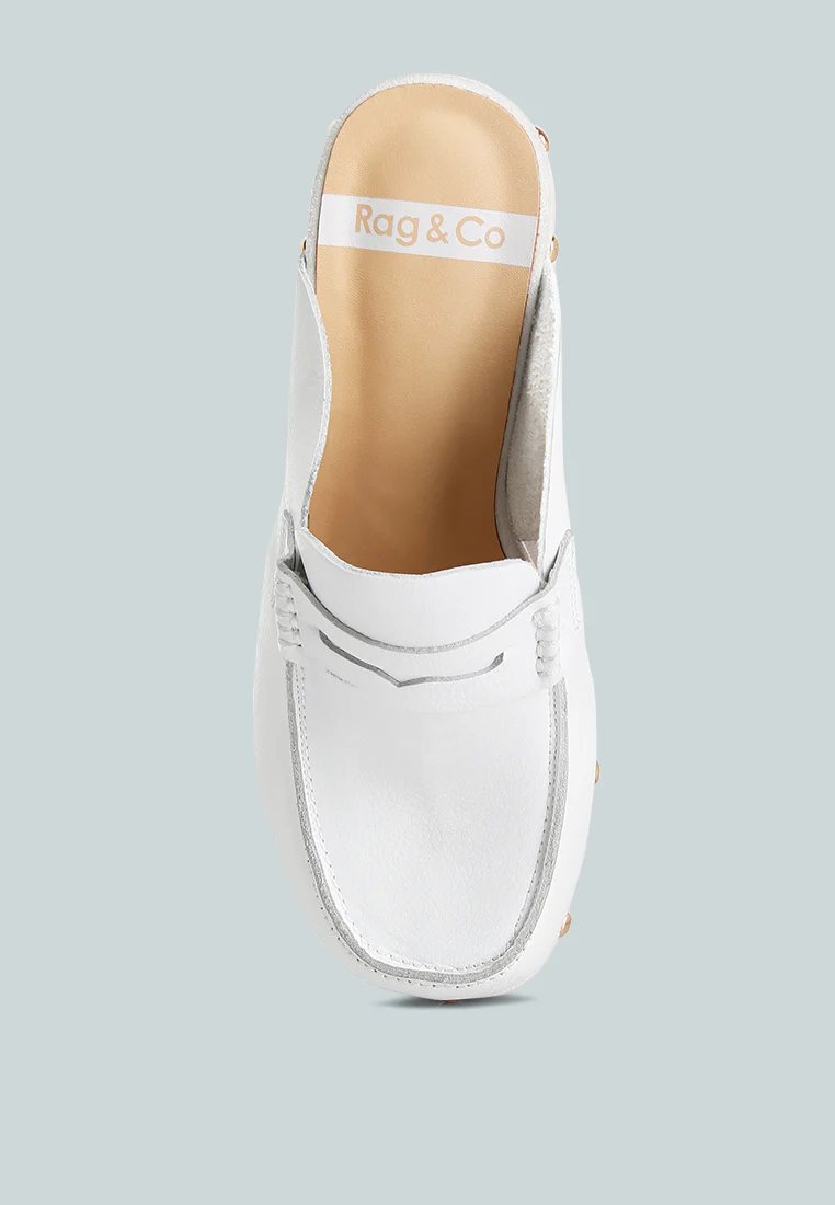 Lyrac Leather Platform Clogs - Image 7