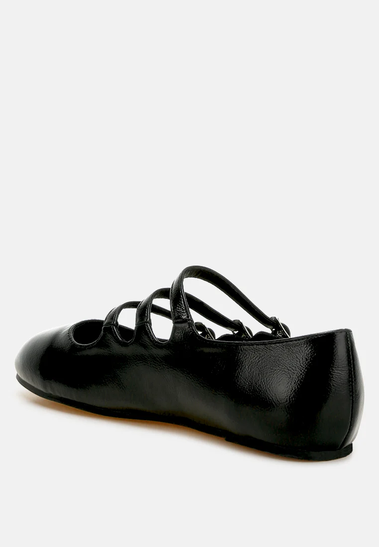 Macarina Triple Strap Mary Jane Ballerinas - Image 11