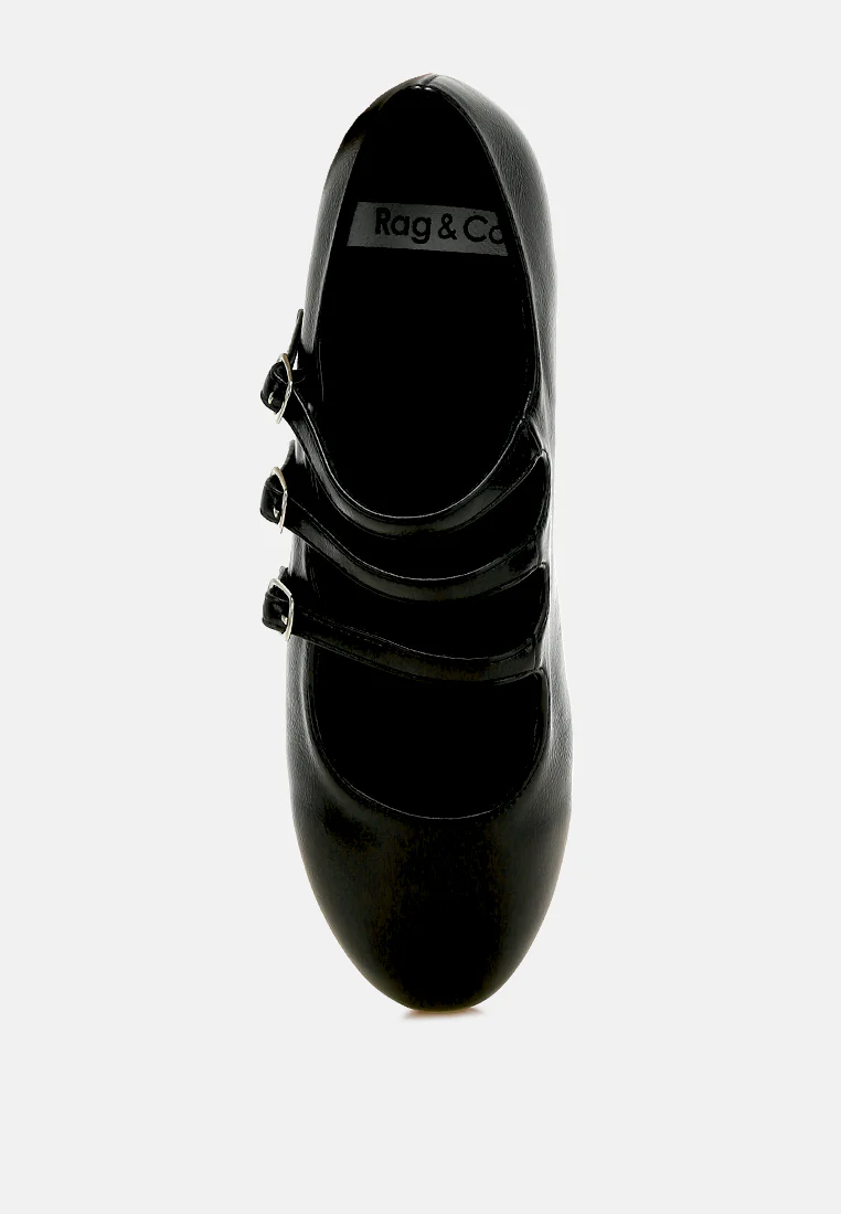 Macarina Triple Strap Mary Jane Ballerinas - Image 12