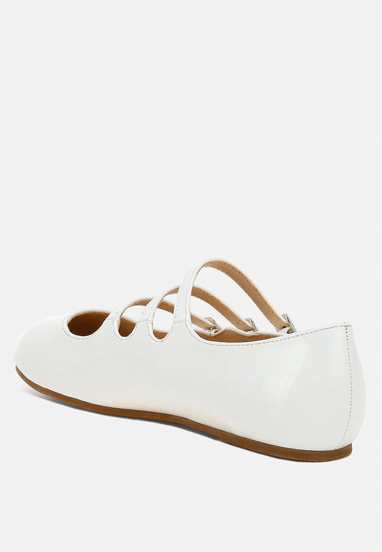 Macarina Triple Strap Mary Jane Ballerinas - Image 5