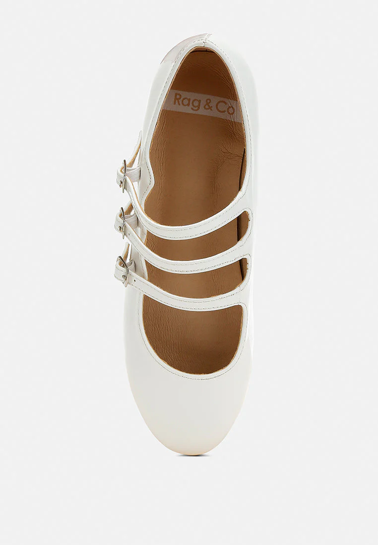 Macarina Triple Strap Mary Jane Ballerinas - Image 6