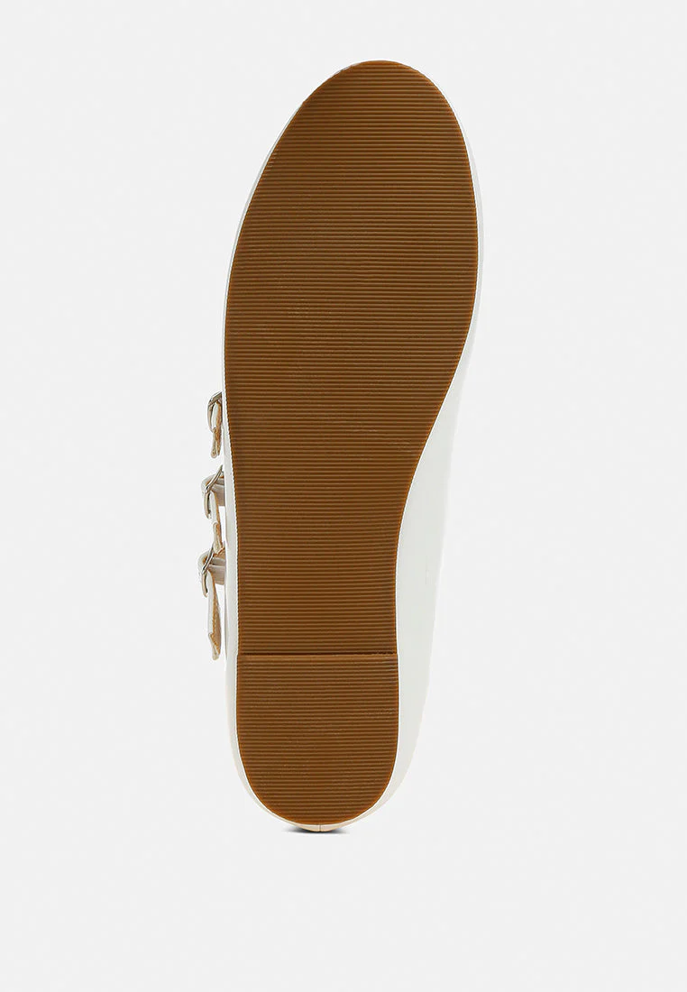 Macarina Triple Strap Mary Jane Ballerinas - Image 7