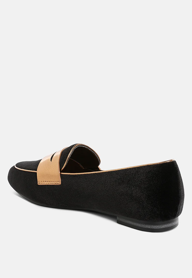 Malta Penny Strap Velvet Loafers - Image 20