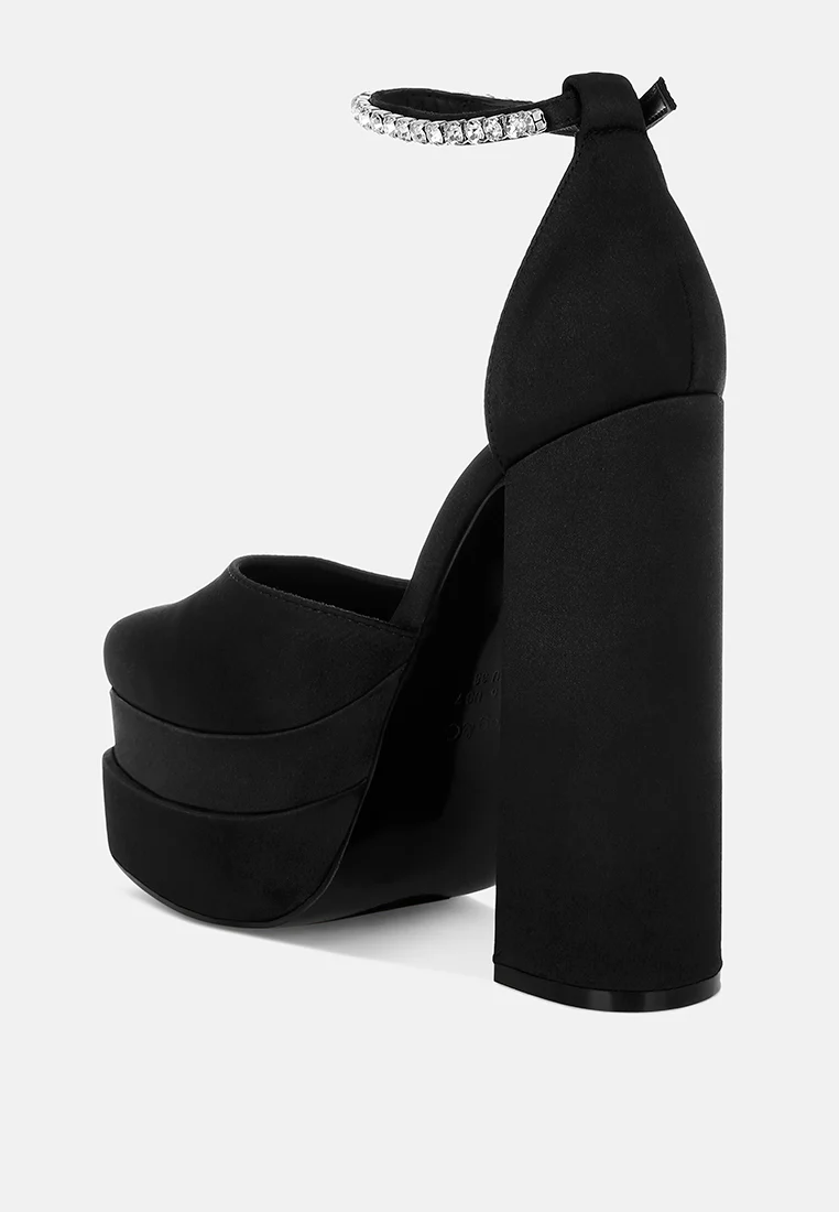 MARTINI Black Sky High Platform Sandals - Image 3