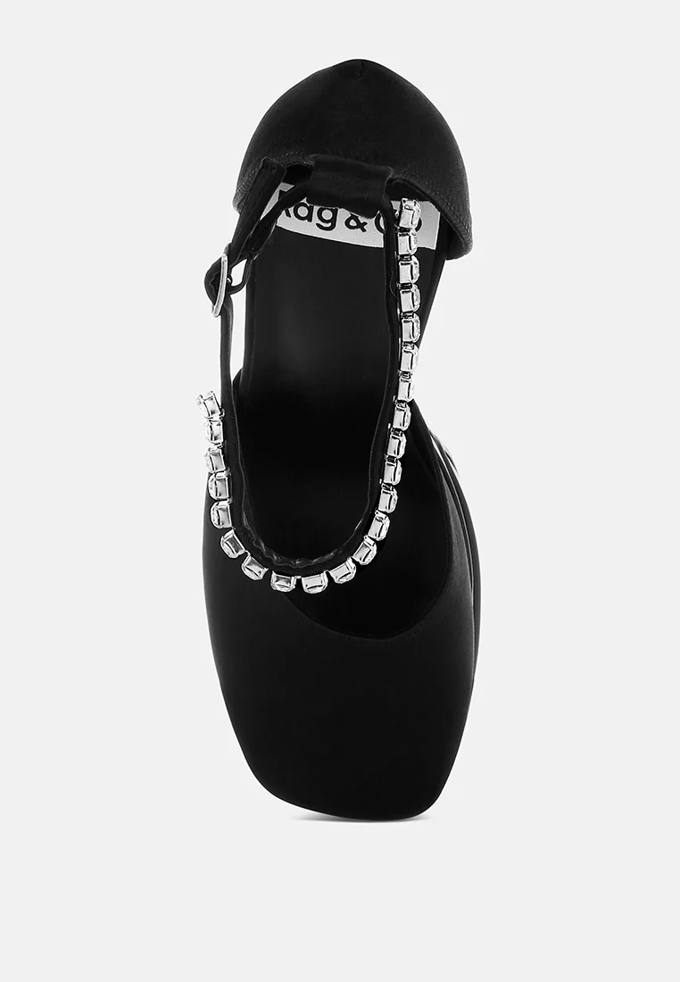 MARTINI Black Sky High Platform Sandals - Image 4