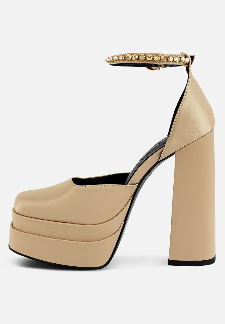 MARTINI Latte Sky High Platform Sandals - Image 4