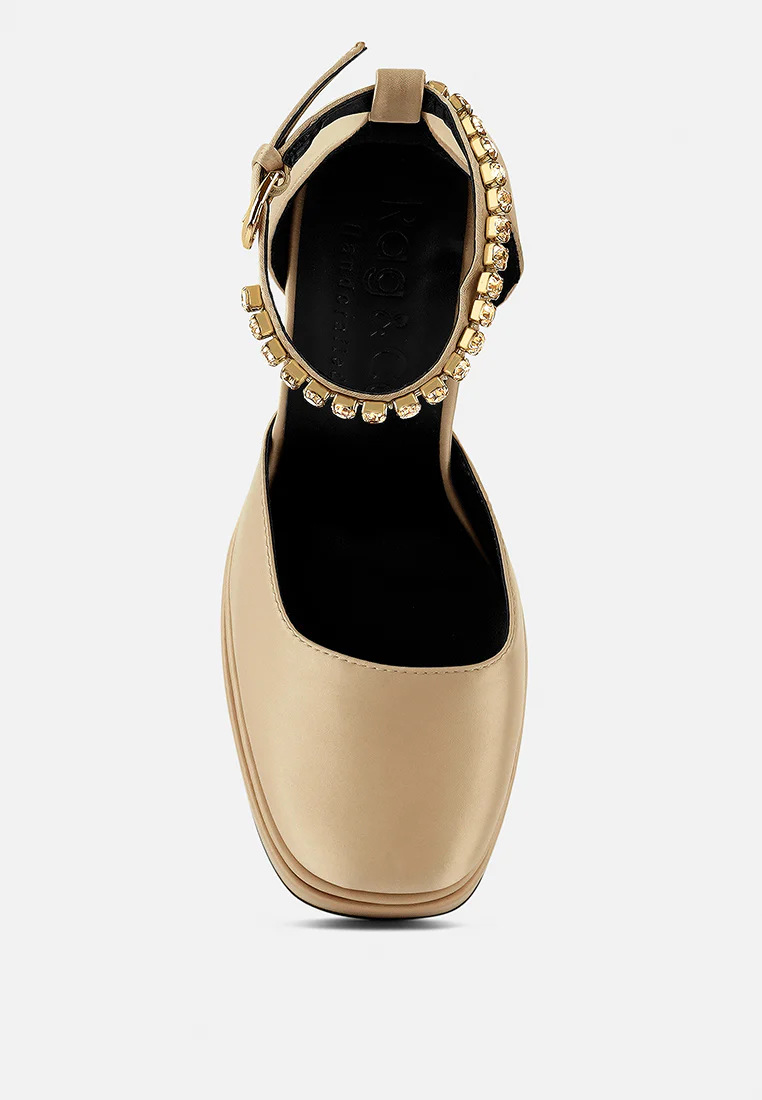 MARTINI Latte Sky High Platform Sandals - Image 6