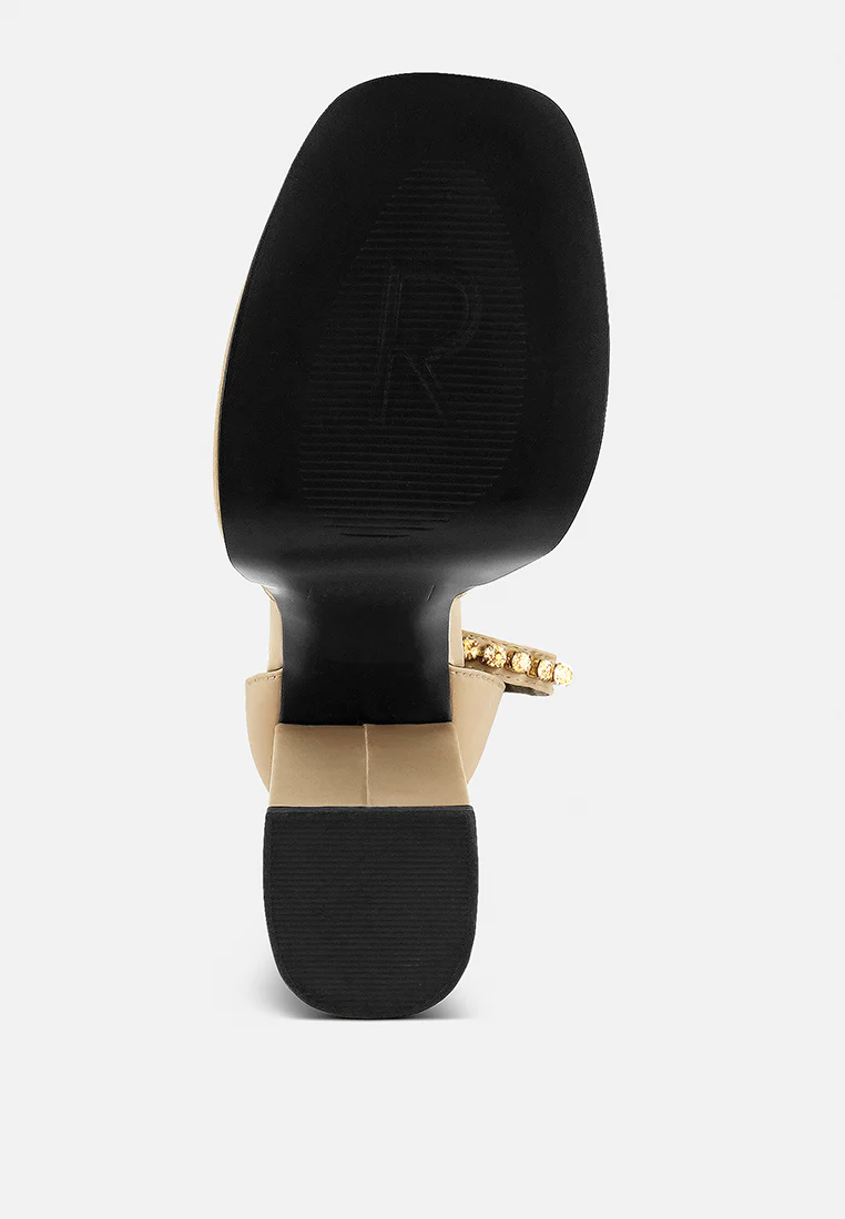 MARTINI Latte Sky High Platform Sandals - Image 7
