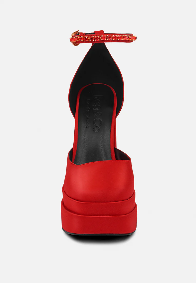 MARTINI Red Sky High Platform Sandals - Image 3