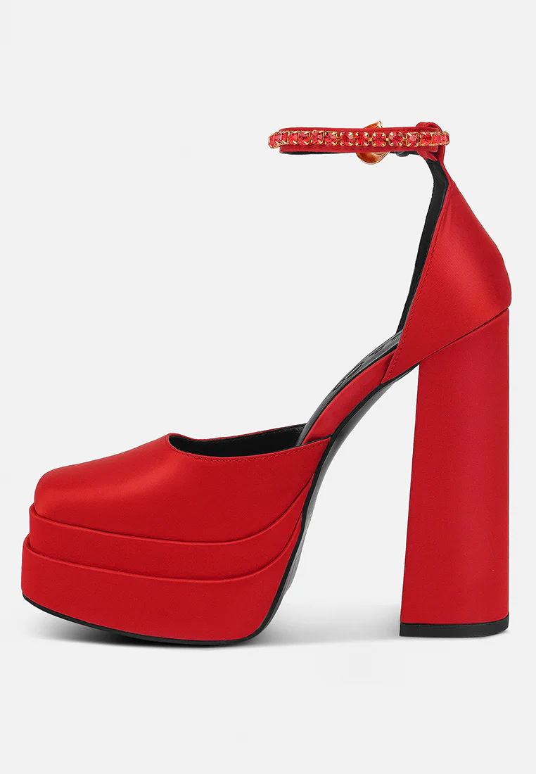MARTINI Red Sky High Platform Sandals - Image 4