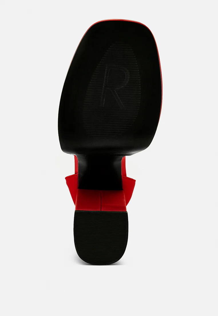 MARTINI Red Sky High Platform Sandals - Image 6