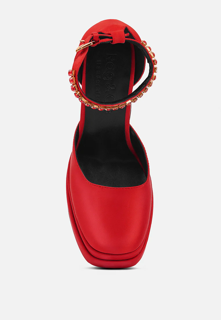 MARTINI Red Sky High Platform Sandals - Image 7