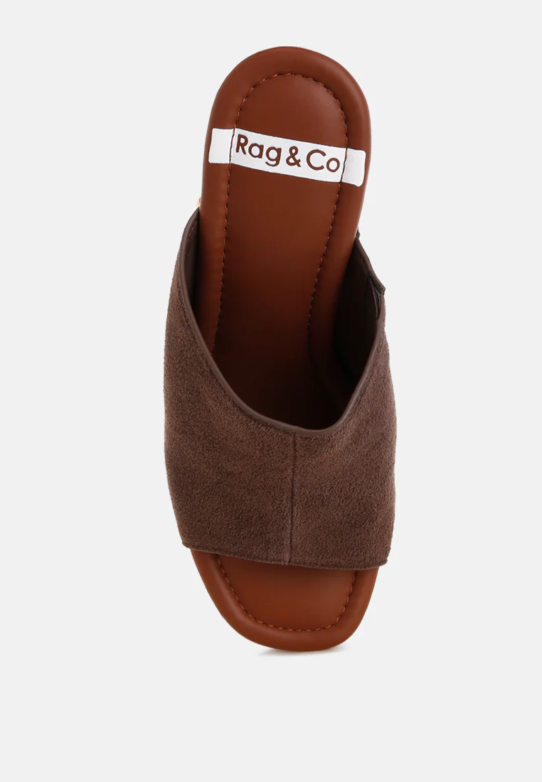 Masaki Soft Suede Leather Wooden Clogs - Image 24