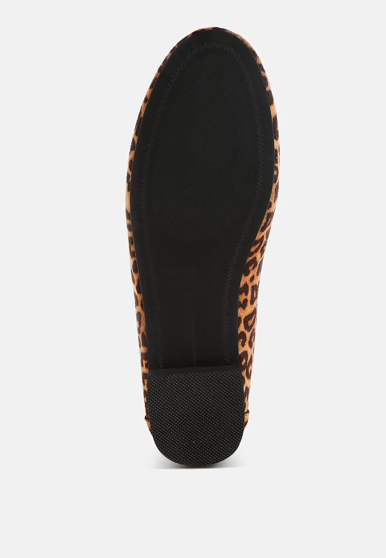 Meopa Horsebit & Studs Metallic Leopard Print Loafers - Image 6