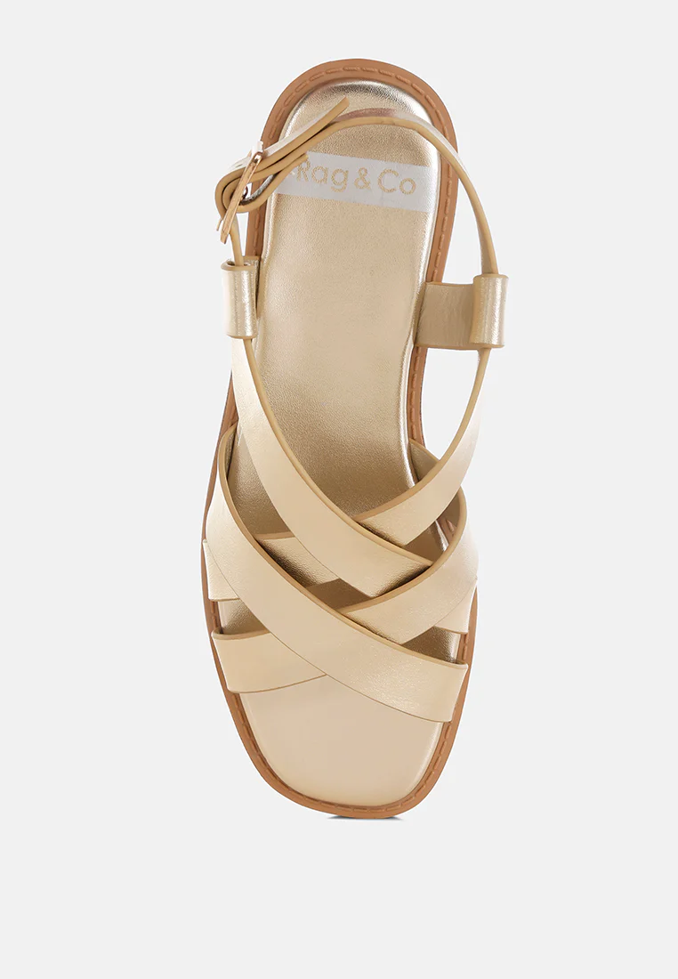 Doata Metallic Genuine Leather Buckled Flats - Image 10