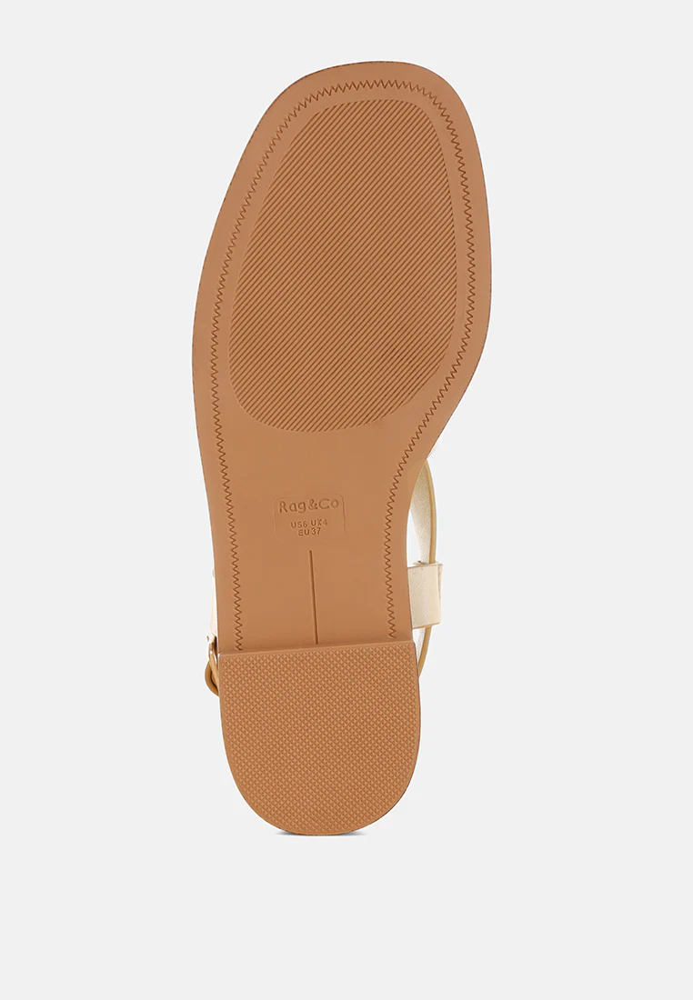 Doata Metallic Genuine Leather Buckled Flats - Image 11