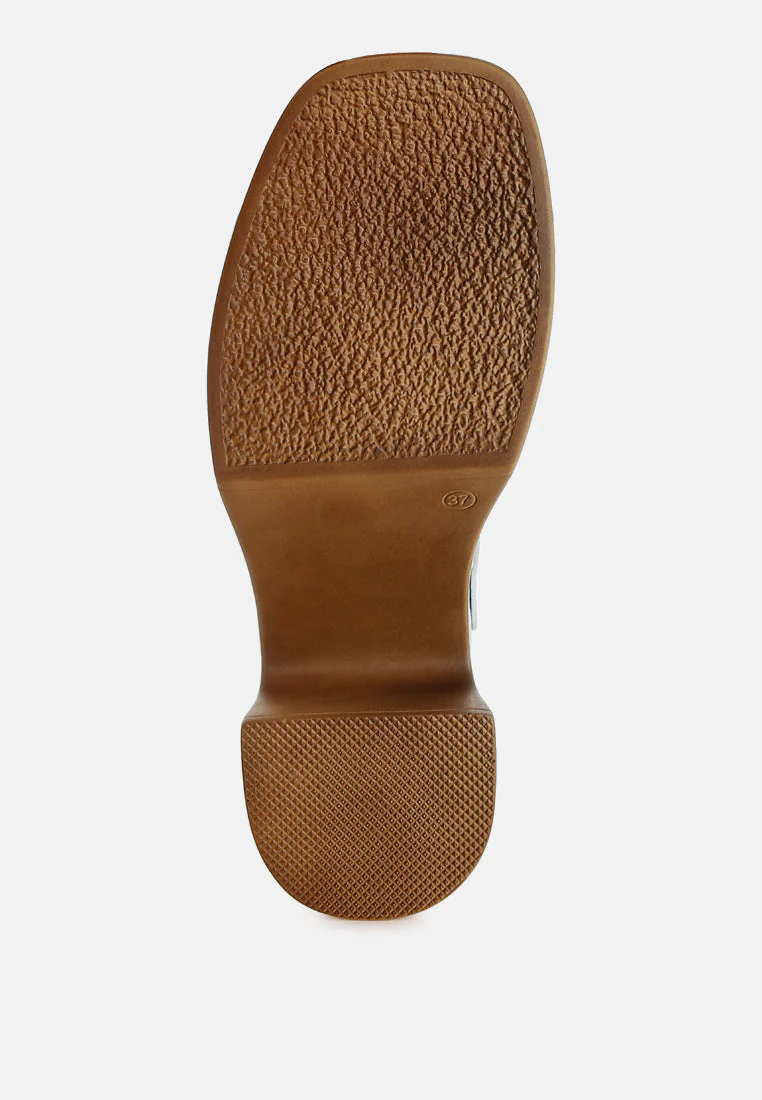 Morasa Metallic Pleather Clog Sandals - Image 5