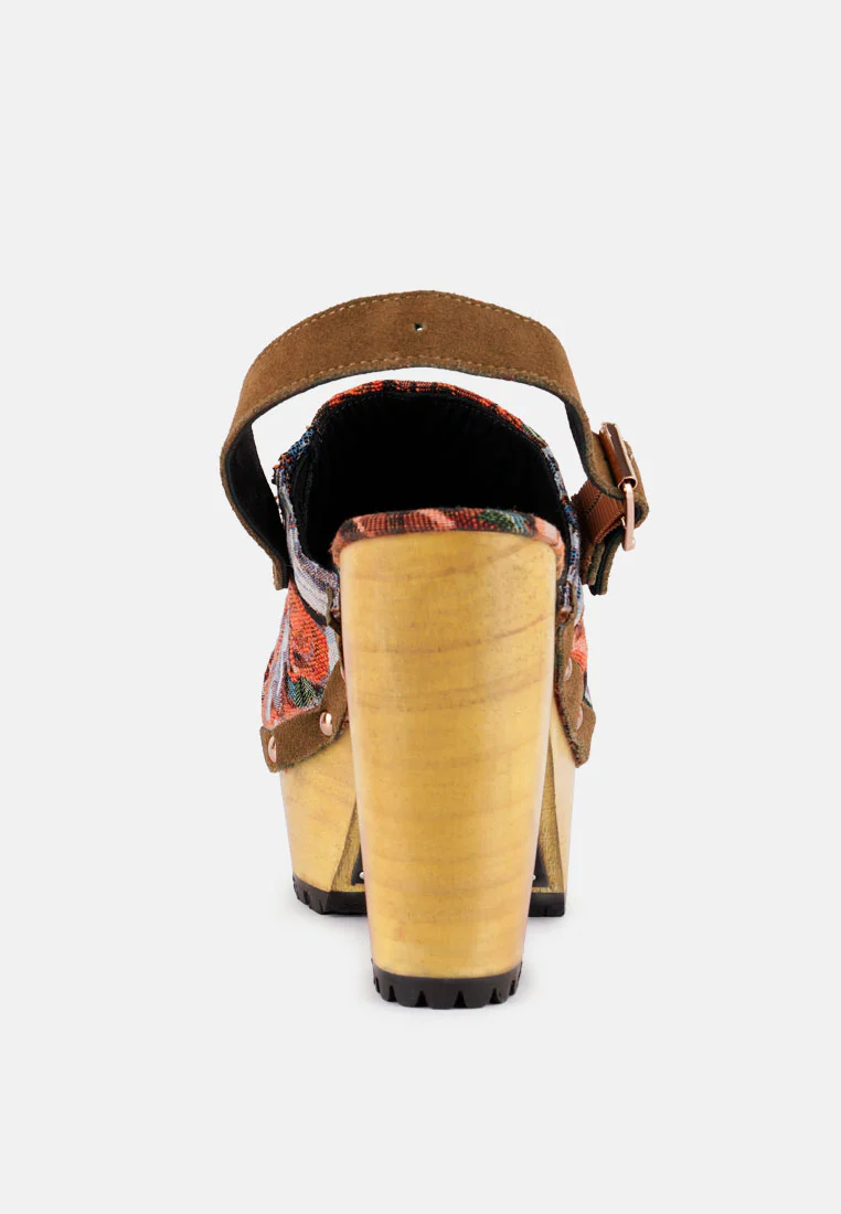 MURAL Tapestry Handcrafted Clogs - Image 5