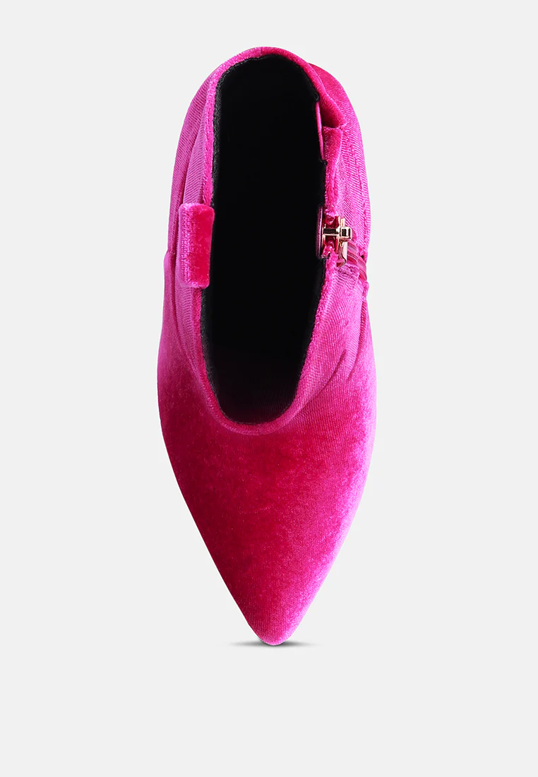 NAT-LOVE Fuchsia Velvet Cow Girl boot - Image 6