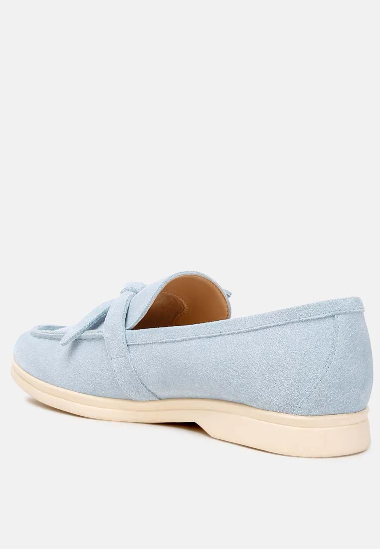 Nautica Genuine Suede Knot Detailed Loafers - Image 13