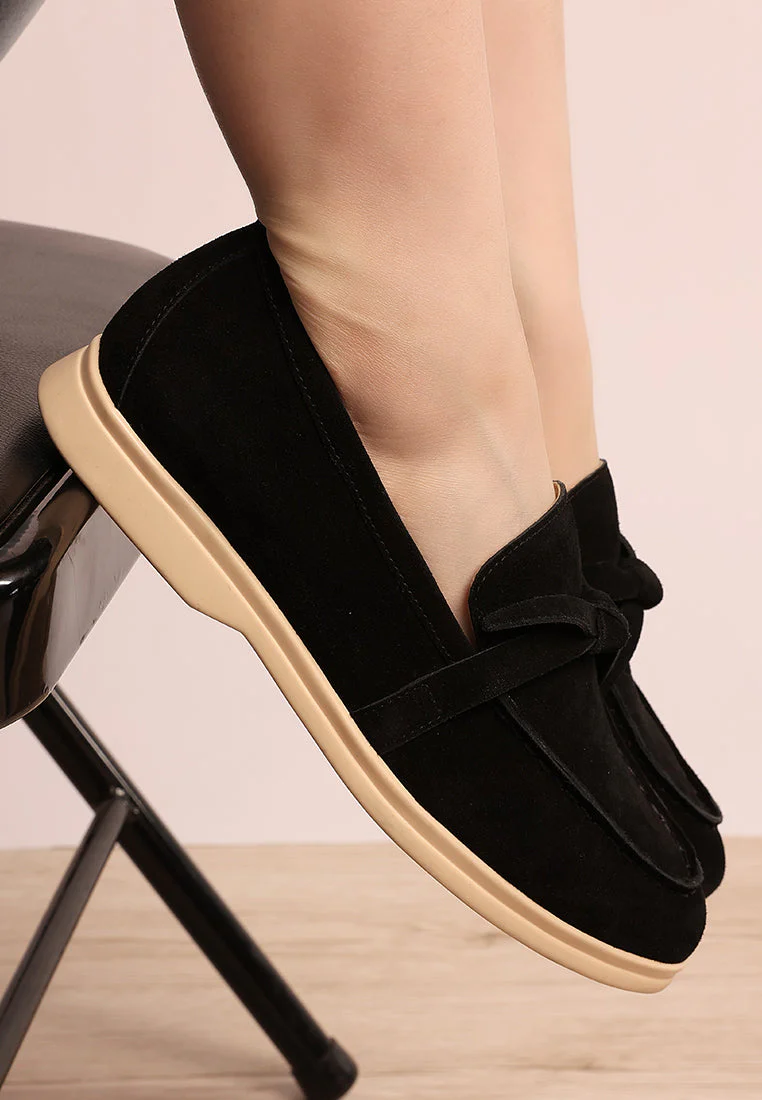 Nautica Genuine Suede Knot Detailed Loafers - Image 19