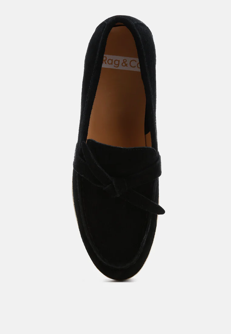 Nautica Genuine Suede Knot Detailed Loafers - Image 22