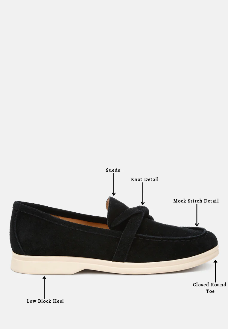 Nautica Genuine Suede Knot Detailed Loafers - Image 24