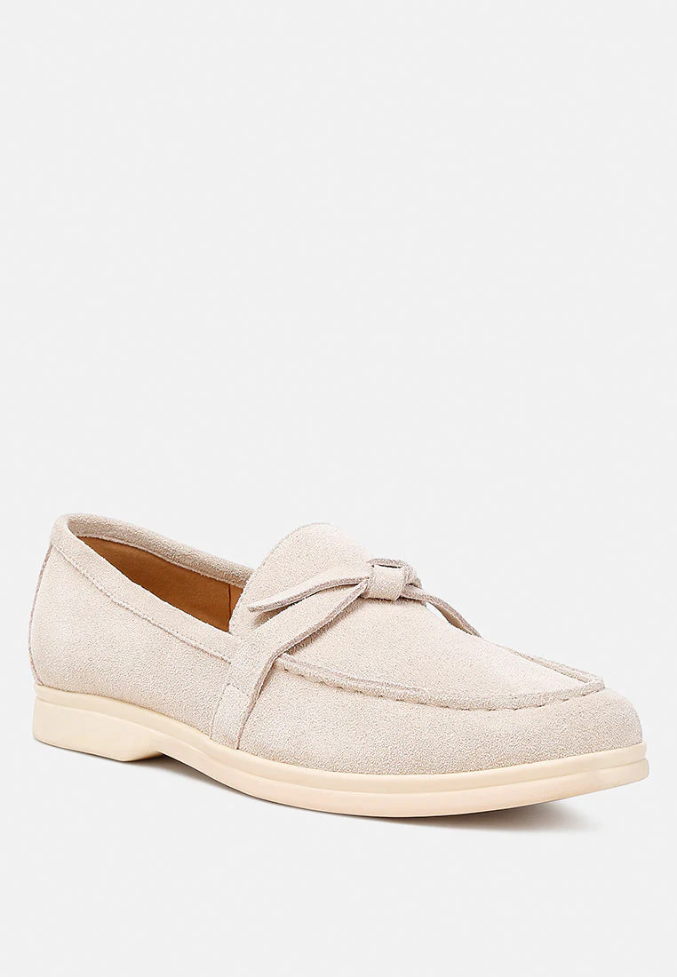 Nautica Genuine Suede Knot Detailed Loafers - Image 3