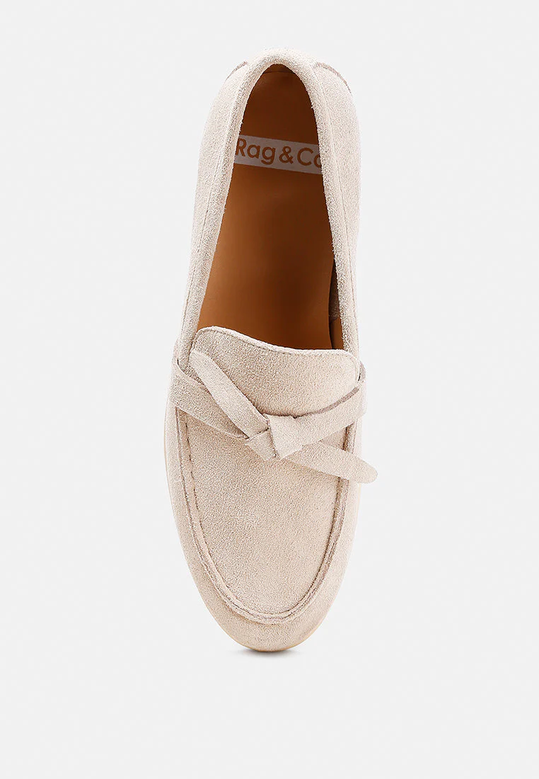 Nautica Genuine Suede Knot Detailed Loafers - Image 5
