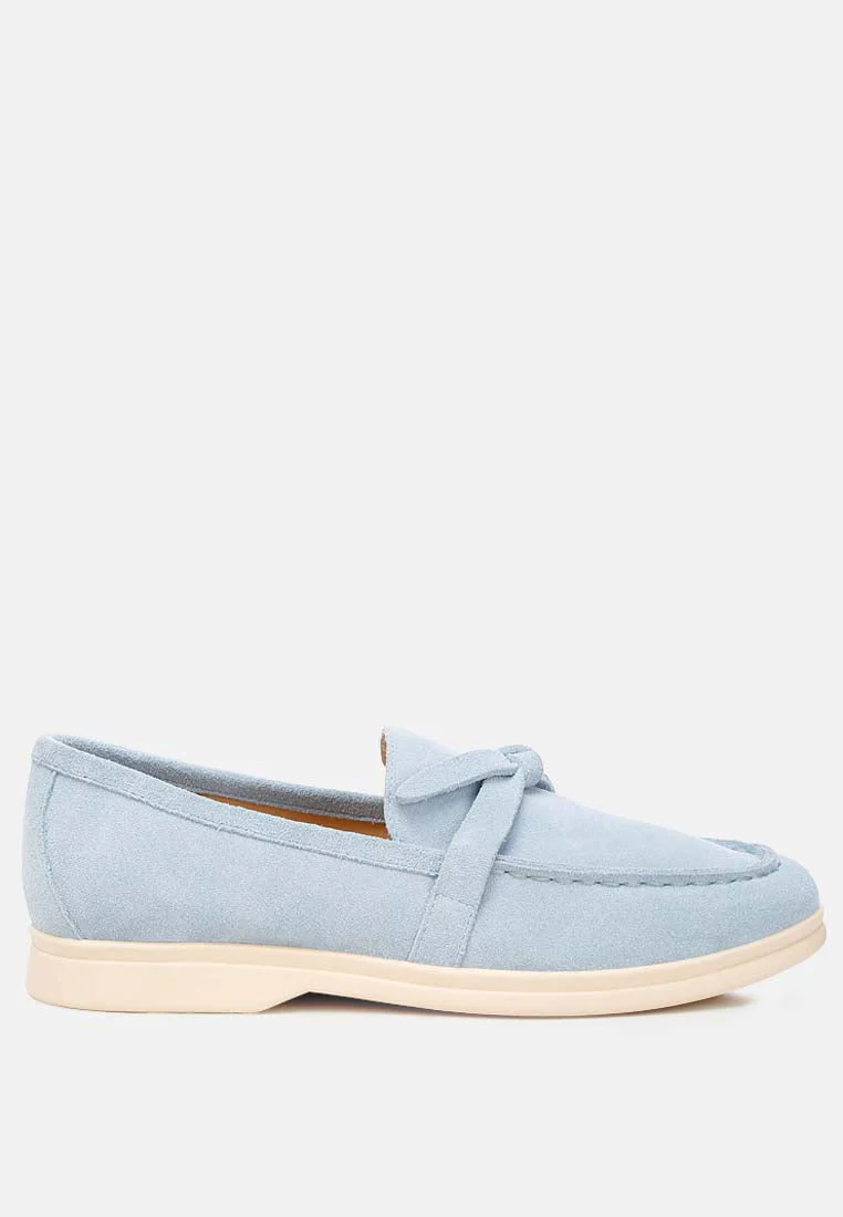 Nautica Genuine Suede Knot Detailed Loafers - Image 8