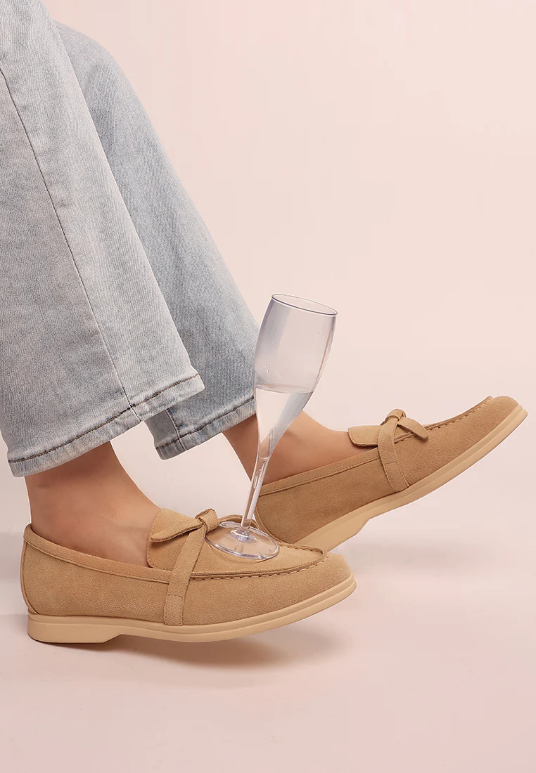 Nautica Genuine Suede Knot Detailed Loafers - Image 9