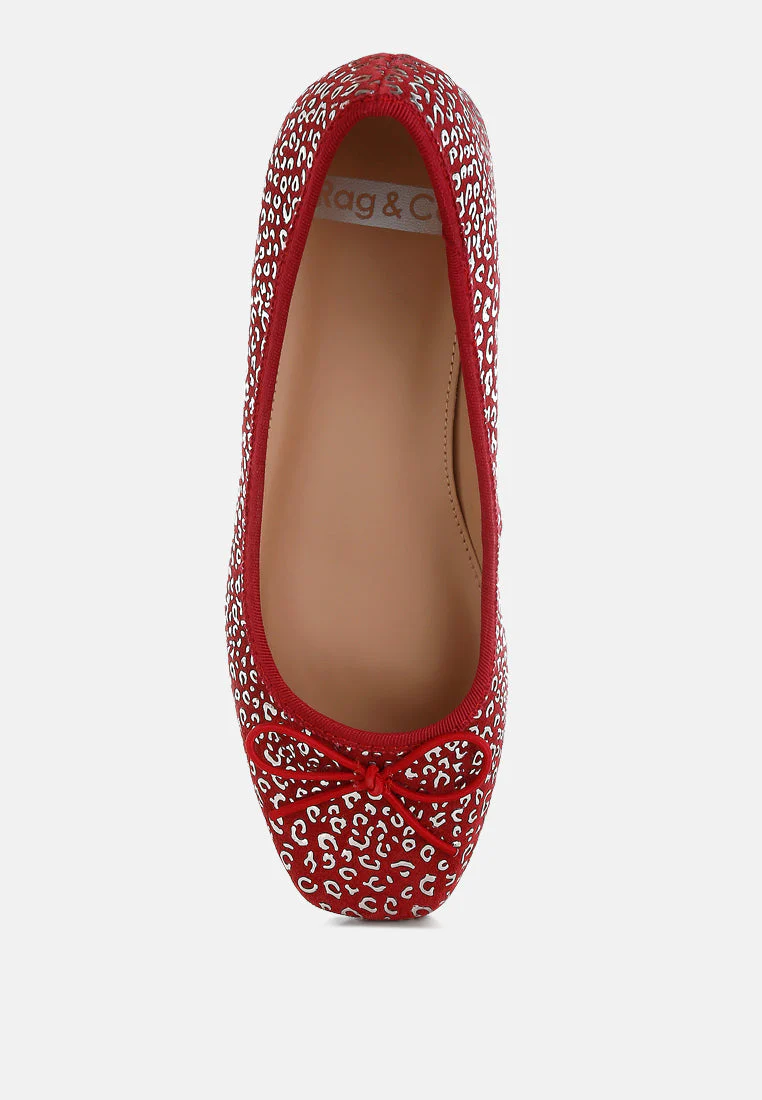 Ningen Leopard Print Block Heel Ballerinas - Image 10