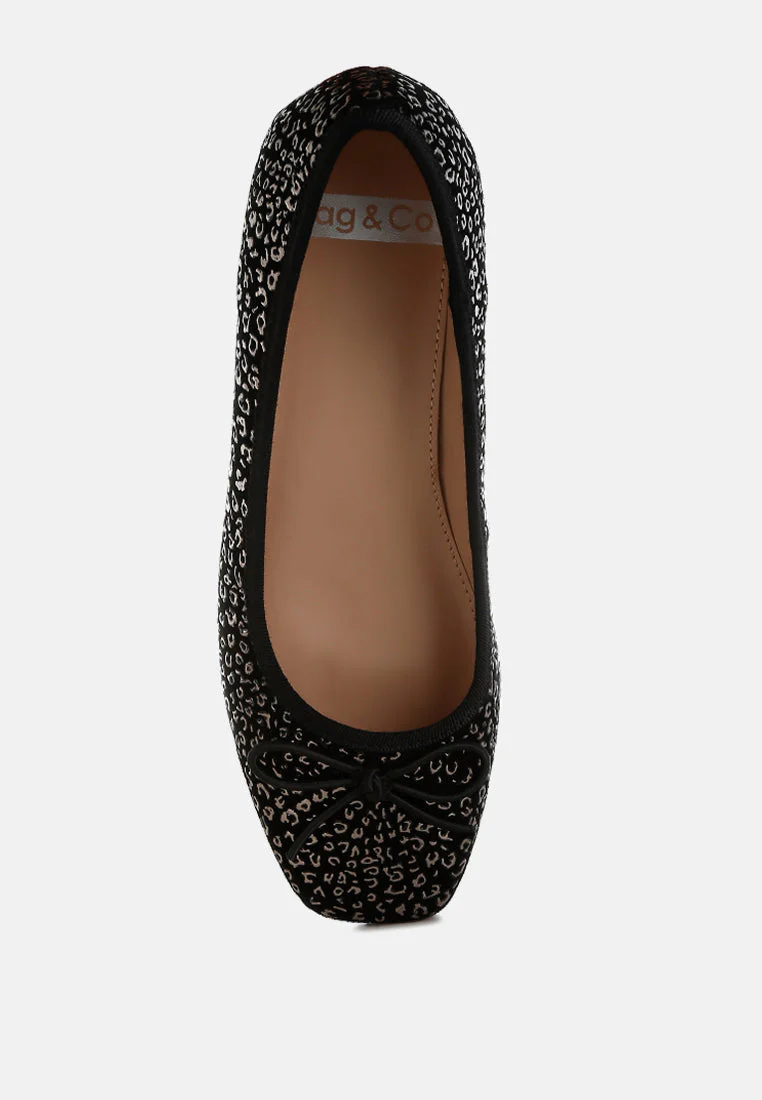 Ningen Leopard Print Block Heel Ballerinas - Image 16