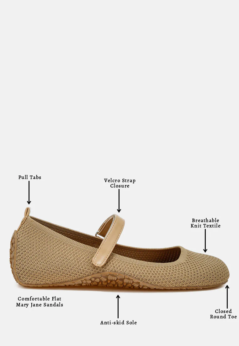 Nordeux Velcro Strap Mary Jane Ballerinas - Image 13